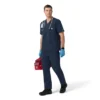 Blusa médica com decote em V em tecido Ripstop Rugged Flex Fld