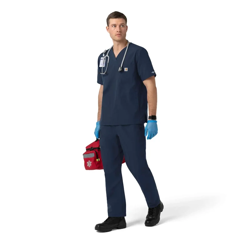 Blusa médica com decote em V em tecido Ripstop Rugged Flex Fld
