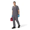 Blusa médica com decote em V em tecido Ripstop Rugged Flex Fld