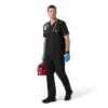 Blusa médica com decote em V em tecido Ripstop Rugged Flex Fld