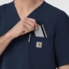 Blusa médica com decote em V em tecido Ripstop Rugged Flex Fld