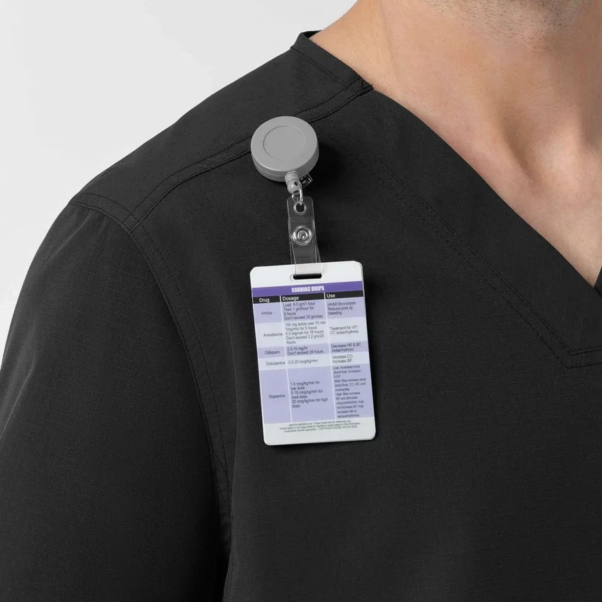 Blusa médica com decote em V em tecido Ripstop Rugged Flex Fld