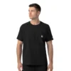 Blusa médica de malha Force Cross-Flex com gola redonda