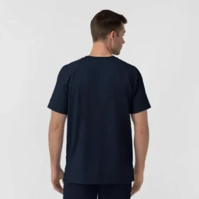 Blusa médica de malha Force Cross-Flex com gola redonda