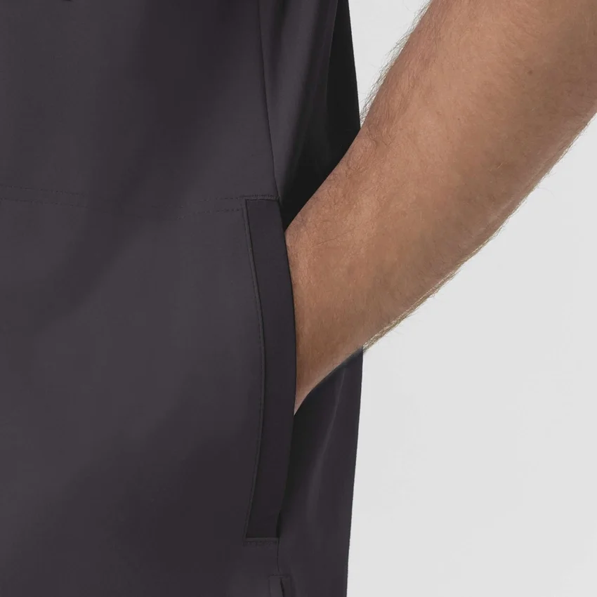 Blusa médica de malha Force Cross-Flex com gola redonda