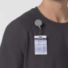 Blusa médica de malha Force Cross-Flex com gola redonda