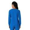 Blusa médica de manguitos longos com gola redonda Force Cross-Flex para mulher