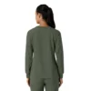 Blusa médica de manguitos longos com gola redonda Force Cross-Flex para mulher
