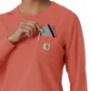 Blusa médica de manguitos longos com gola redonda Force Cross-Flex para mulher