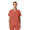 Blusa médica feminina Force Cross-Flex com decote em V oversized