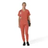 Blusa médica feminina Force Cross-Flex com decote em V oversized