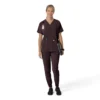 Blusa médica feminina Force Cross-Flex com decote em V oversized