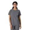 Blusa médica feminina Force Cross-Flex com gola redonda