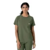 Blusa médica feminina Force Cross-Flex com gola redonda