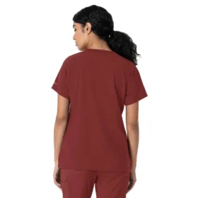 Blusa médica feminina Force Cross-Flex com gola redonda