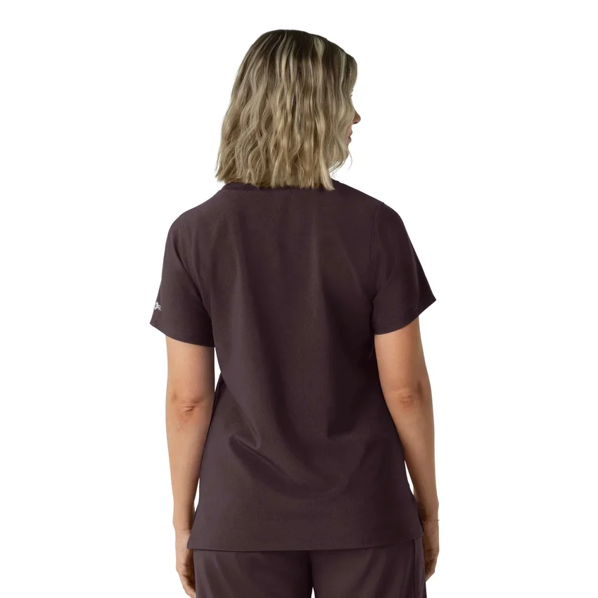 Blusa médica feminina Force Cross-Flex com gola redonda