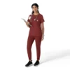 Blusa médica feminina Force Cross-Flex com gola redonda
