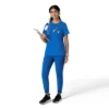 Blusa médica feminina Force Cross-Flex com gola redonda