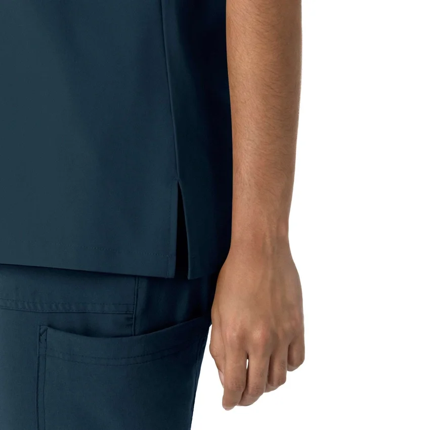 Blusa médica feminina Force Cross-Flex com gola redonda