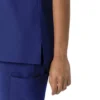 Blusa médica feminina Force Cross-Flex com gola redonda