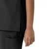 Blusa médica feminina Force Cross-Flex com gola redonda