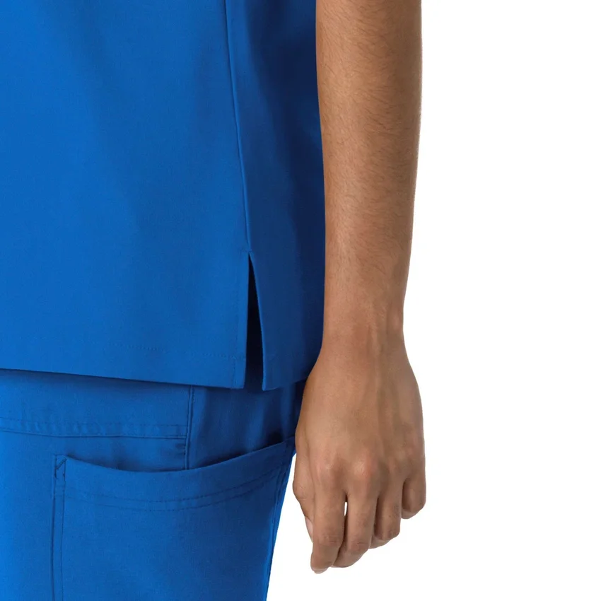 Blusa médica feminina Force Cross-Flex com gola redonda