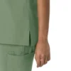 Blusa médica feminina Force Cross-Flex com gola redonda