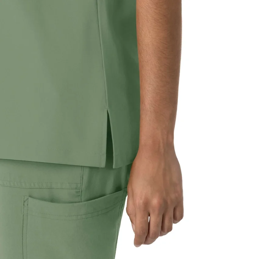 Blusa médica feminina Force Cross-Flex com gola redonda