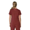 Blusa médica feminina Force Cross-Flex com painéis elásticos e decote em V