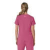 Blusa médica feminina Force Cross-Flex com painéis elásticos e decote em V