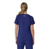 Blusa médica feminina Force Cross-Flex com painéis elásticos e decote em V