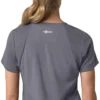 Blusa médica feminina Force Cross-Flex com painéis elásticos e decote em V