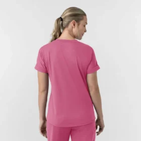 Blusa médica feminina Force Cross-Flex de malha com decote em V