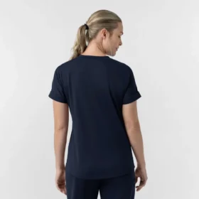 Blusa médica feminina Force Cross-Flex de malha com decote em V