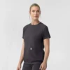 Blusa médica feminina Force Cross-Flex de malha com gola redonda