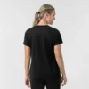 Blusa médica feminina Force Cross-Flex de malha com gola redonda