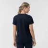 Blusa médica feminina Force Cross-Flex de malha com gola redonda