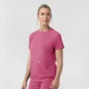 Blusa médica feminina Force Cross-Flex de malha com gola redonda