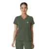 Blusa médica feminina Force Cross-Flex para usar por dentro