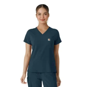 Blusa médica feminina Force Cross-Flex para usar por dentro