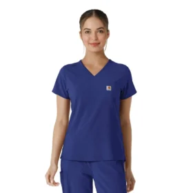 Blusa médica feminina Force Cross-Flex para usar por dentro