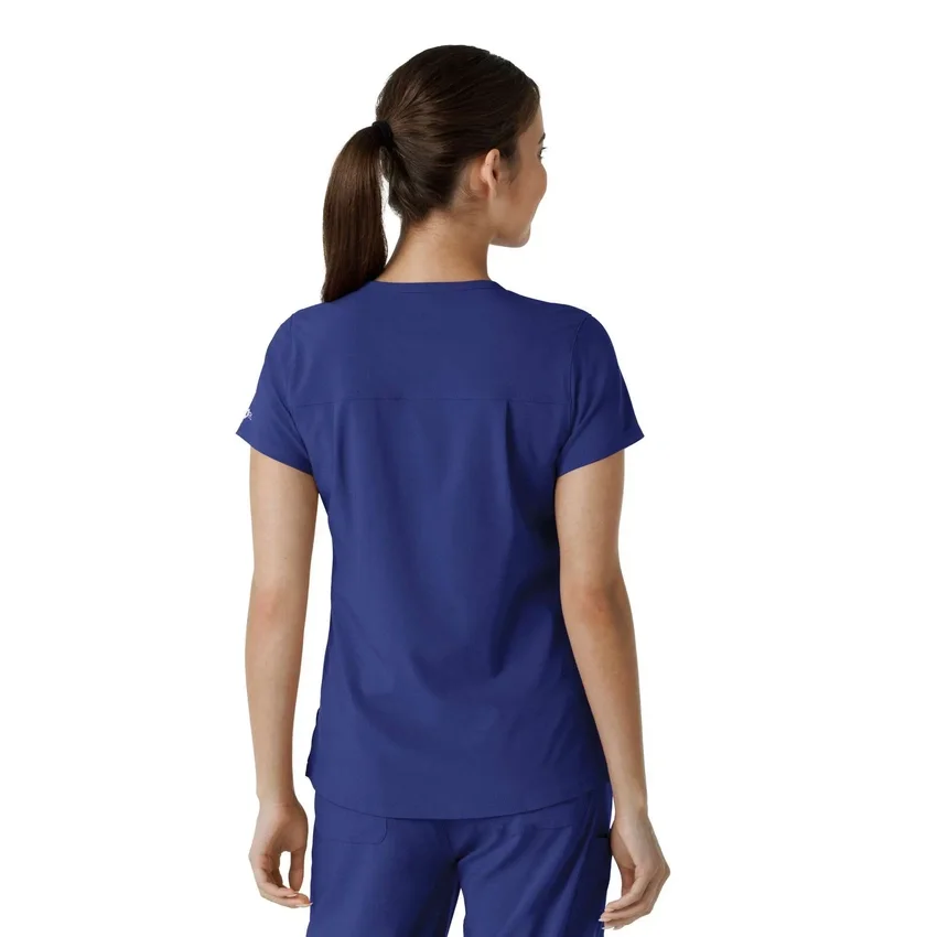 Blusa médica feminina Force Cross-Flex para usar por dentro