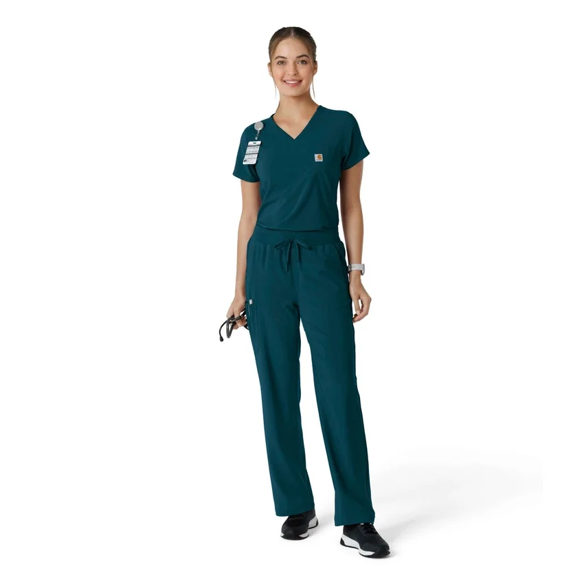 Blusa médica feminina Force Cross-Flex para usar por dentro