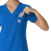 Blusa médica feminina Force Cross-Flex para usar por dentro