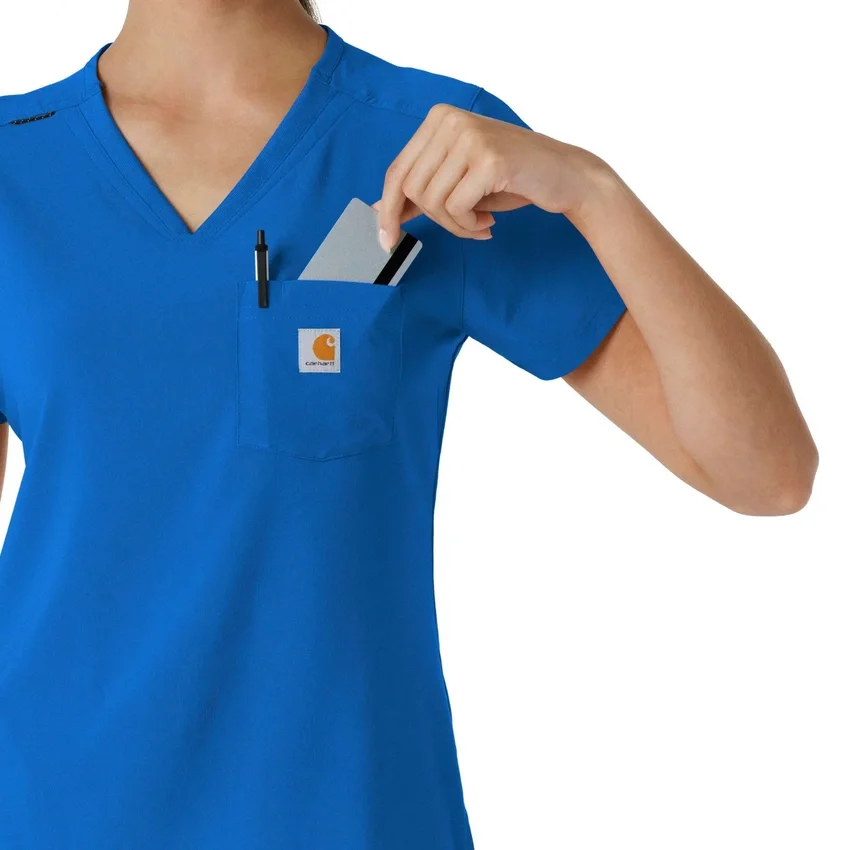 Blusa médica feminina Force Cross-Flex para usar por dentro