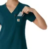 Blusa médica feminina Force Cross-Flex para usar por dentro