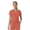 Blusa médica feminina Force Cross-Flex para usar por dentro