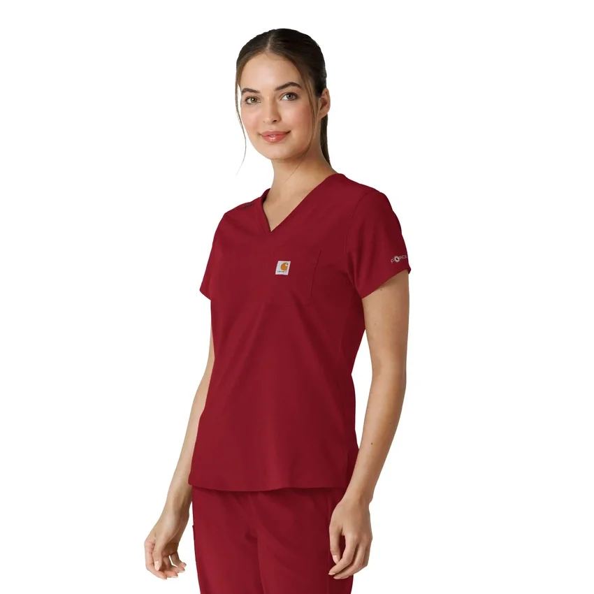 Blusa médica feminina Force Cross-Flex para usar por dentro