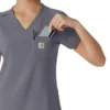 Blusa médica feminina Force Cross-Flex para usar por dentro