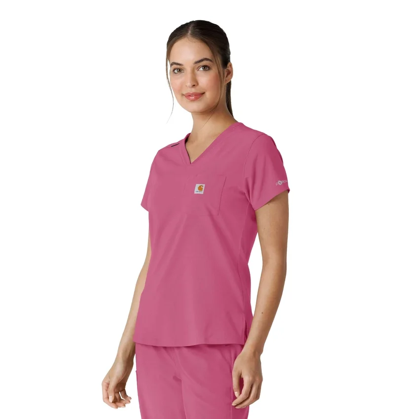 Blusa médica feminina Force Cross-Flex para usar por dentro